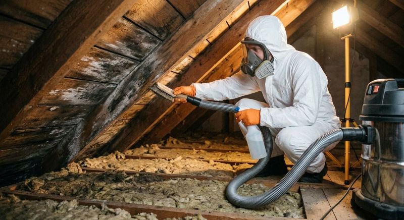 Attic Mold Removal in Dallas, TX